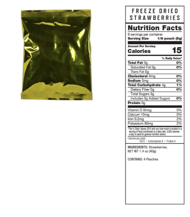 Freeze Dried Fruit - 120 Serving Survival Food Kit
