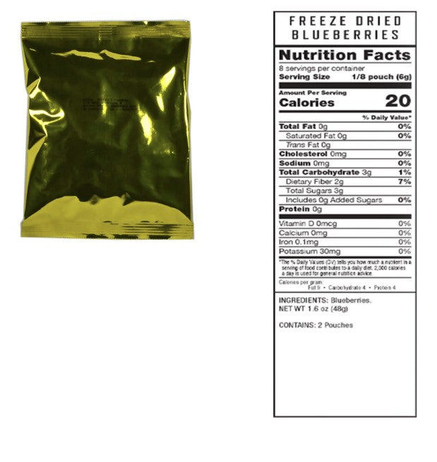 Freeze Dried Fruit - 120 Serving Survival Food Kit