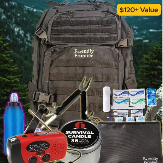 Premade Go Bag - Emergency Essentials Kit - Backpack (Premade - Customizable)