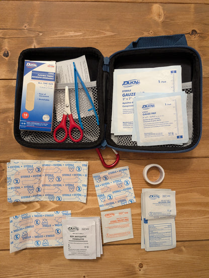 First Aid Kit - Sturdy Case - 53 Piece Kit