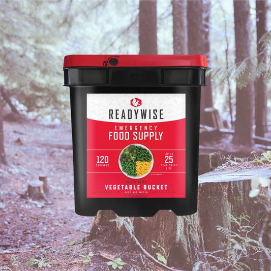 Freeze Dried Vegetables - 120 Serving Survival Food Kit